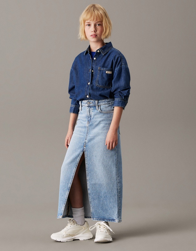 Calvin Klein Jeans - Girls Straight Denim Maxi Skirt