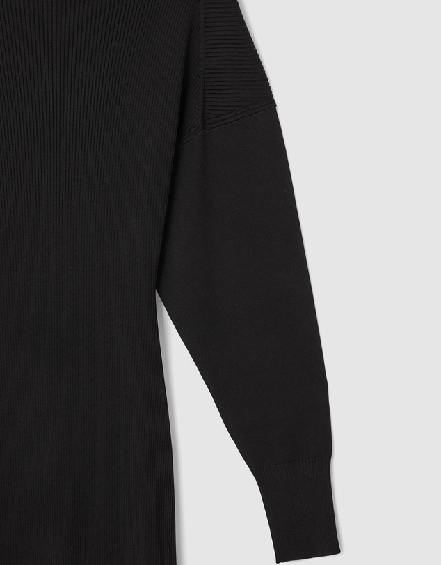 COS - Open-Back Ribbed-Knit Dress