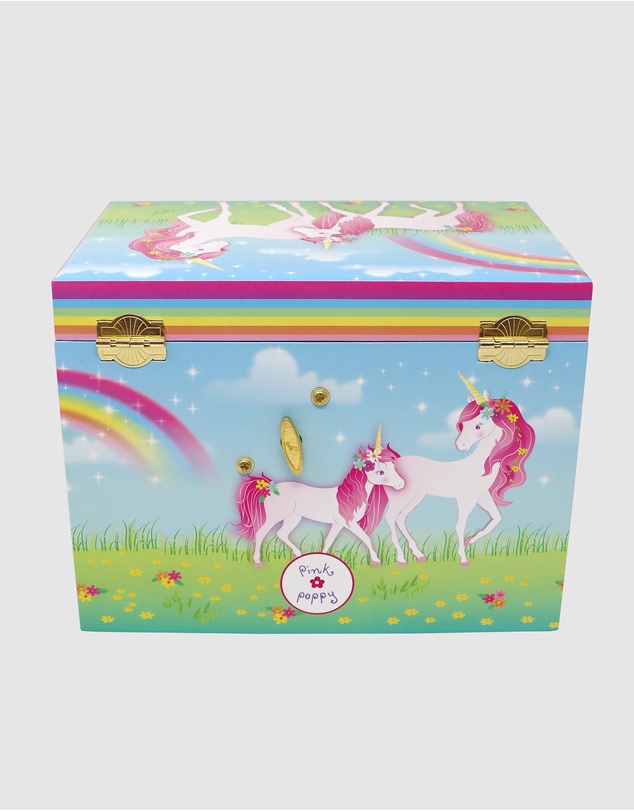 Pink Poppy - Stardust Unicorn Medium Musical Jewellery Box