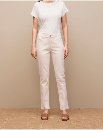 Trenery - Natural Seed Boyfriend Jean in Ecru