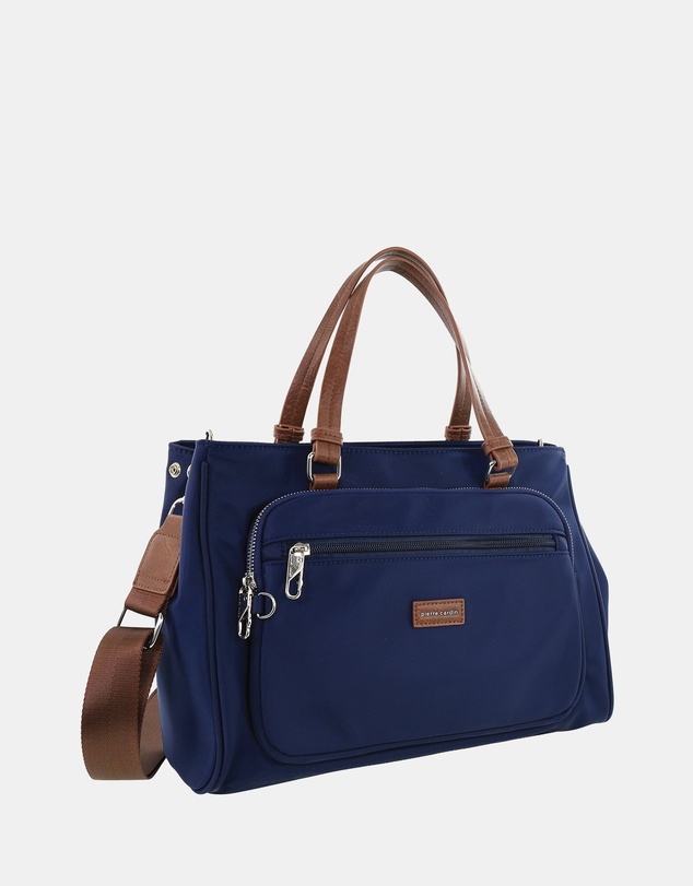 Pierre Cardin - Pierre Cardin RFID Anti-Theft Nylon Mini Tote with Crossbody