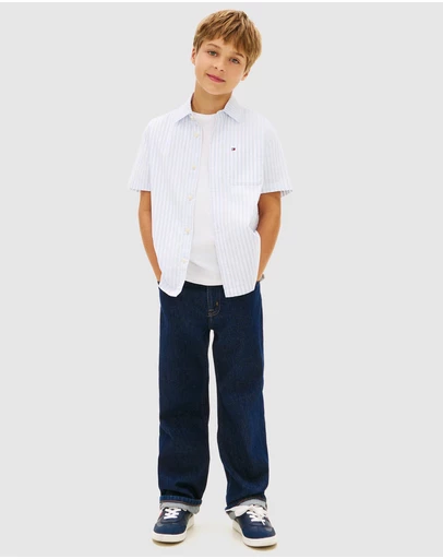 Tommy Hilfiger - Flex Ithaca Stripe Shirt SS - Kids