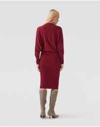 Oxford - Francesca V-Neck Knitted Dress