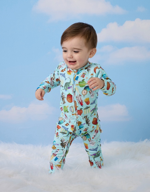 Fleur Harris - 'Heirloom Treasures' Timeless Coverall in Soft Aqua