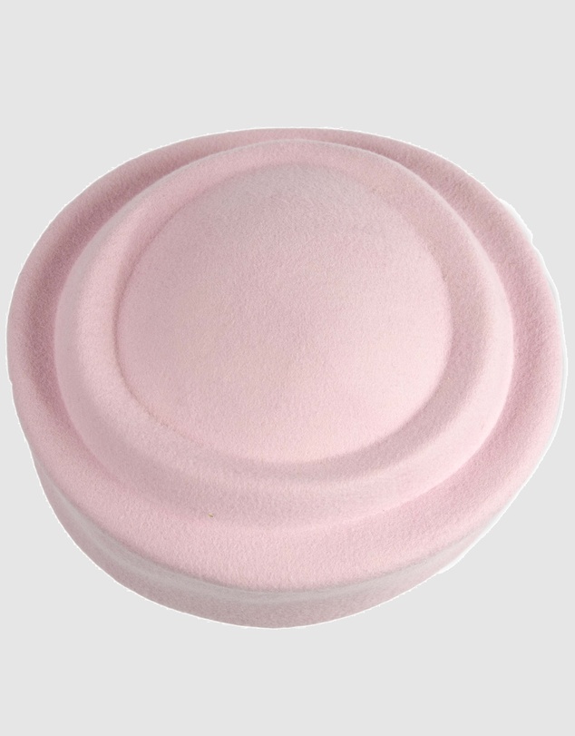 Max Alexander - Felt Pink Pillbox Hat