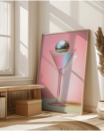 Olive et Oriel - Disco Martini 1 by Andreas Magnusson Art Print