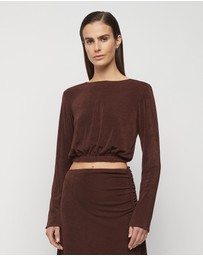 FRIEND of AUDREY - Wiltshire Jersey Tie Top