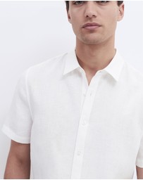 UNISON - Linen S/S Regular Fit Shirt
