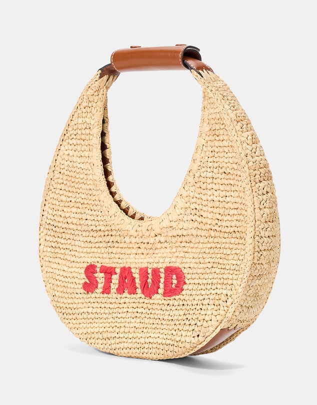 Staud - Moon Raffia Tote Bag