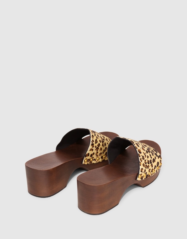 Belle & Bloom - I See Fire Animal Print Clog