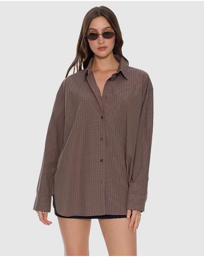 Thrills - Brentwood Stripe Oversized Shirt