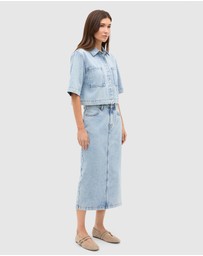 Seed Heritage - Denim Column Skirt