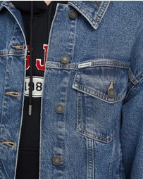 GUESS - GUESS JEANS Denim Trucker Jacket