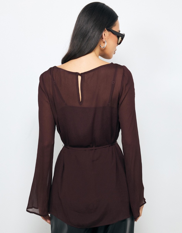 AERE - Donna Georgette Flowy Top