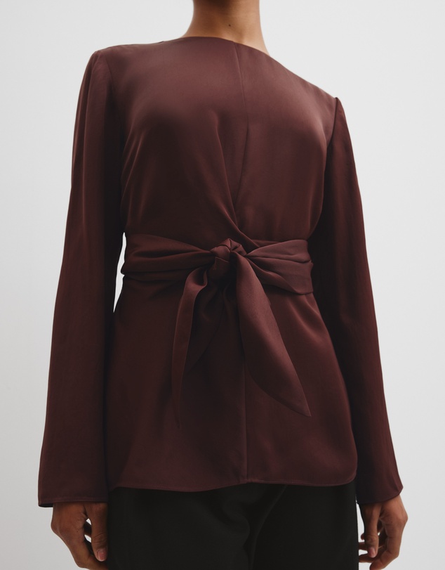 Country Road - Twist Long Sleeve Blouse