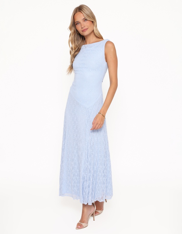 Petal & Pup - Kirsten Lace Maxi Dress - Cornflower Blue