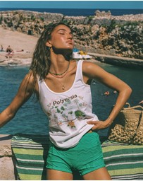 Poolside Paradiso - Isola Tank - White
