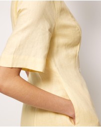 AERE - Rani Linen Midi Dress