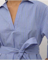 Assembly Label - Erina Stripe Mini Shirt Dress