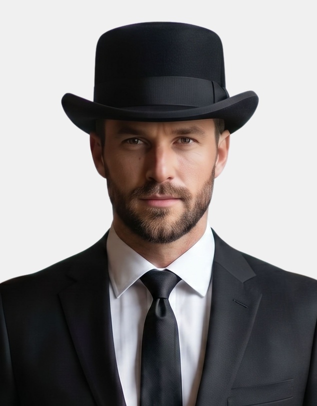 City Hatters - Avenel Short Coachman Top Hat