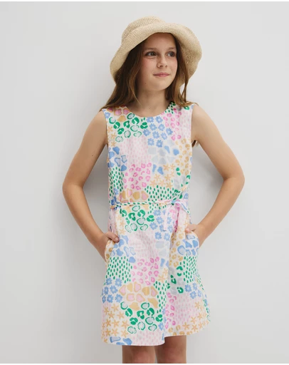 Country Road - Teen Sleeveless Print Shift Dress