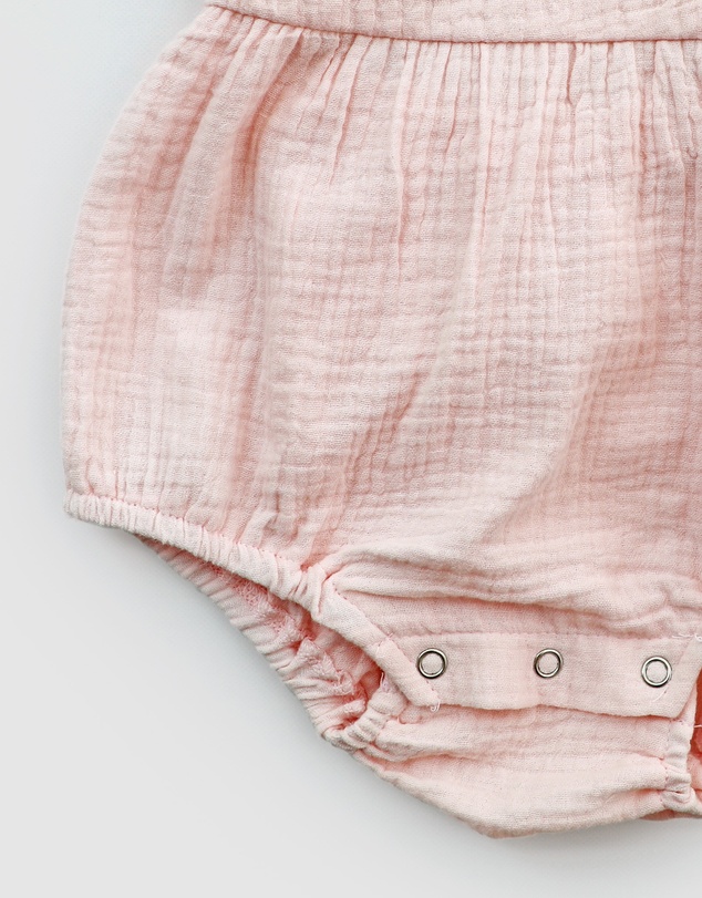 WITH LOVE FOR KIDS - Cotton Muslin Playsuit - Babies