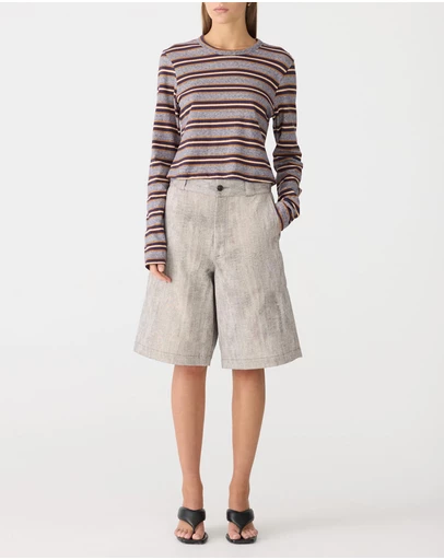 Bassike - Vintage Stripe Baby Long Sleeve T-Shirt
