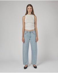 DRICOPER DENIM - Chloe Mid Rise Barrel Jeans