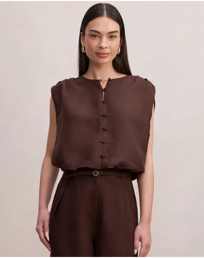 Forever New - Naia Bubble Hem Top