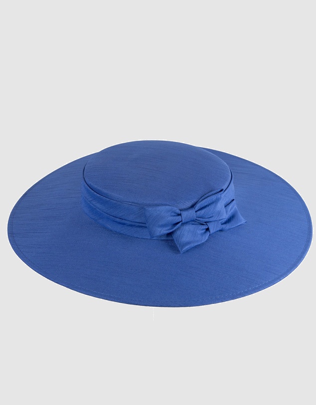 Max Alexander - Royal Blue Wide Brim Boater Hat