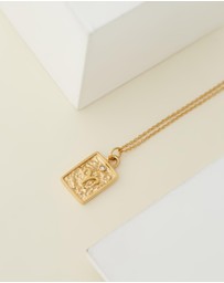 Carly Paiker - Aries Star Sign Zodiac Tag Necklace