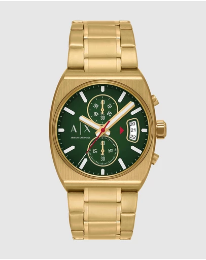 Armani Exchange - Gold Tone Chronograph Watch