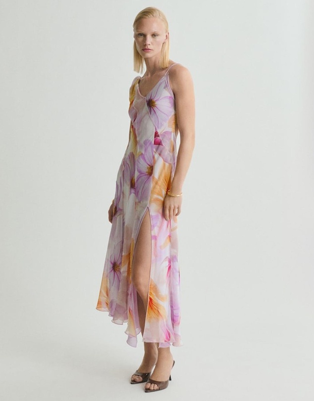 M.N.G - Paula Floral Ruffled Dress