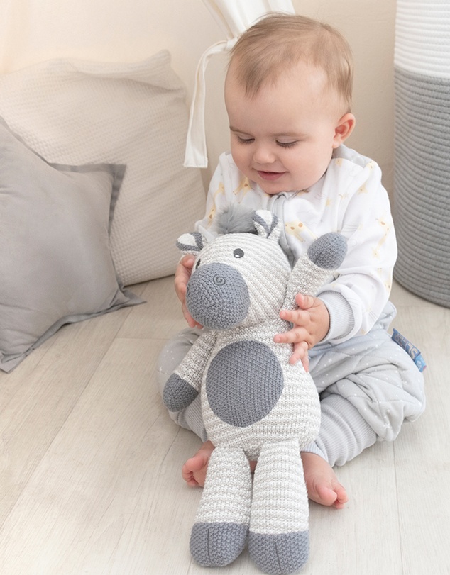 Living Textiles - Knitted Toy - Zac the Zebra