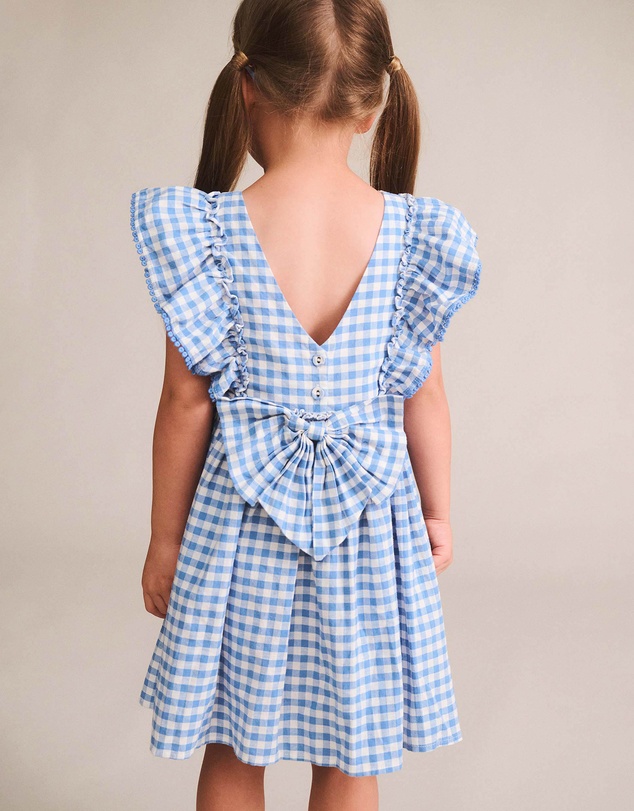 Huxbaby - Gingham Bow Dress - Babies-Teens