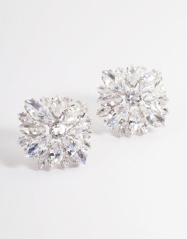 Lovisa - Silver Statement Stud Earrings