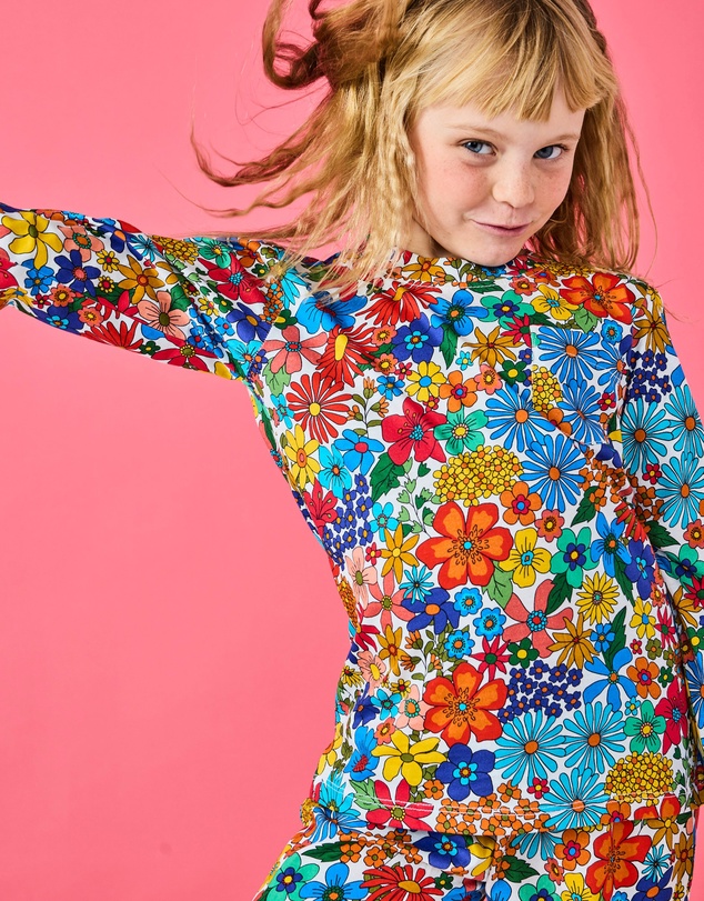 Kip&Co - Winter Fields Organic Cotton Long Sleeve Top Pants Pyjama Set -Kids-Teens