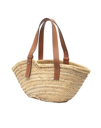 Pre-Loved by Azura Reborn - Pre-Loved Paulas Ibiza Smiley Small Raffia Basket Tote