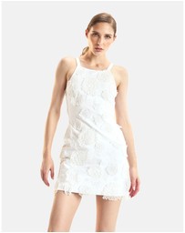 Cynthia Rowley - 3D Applique Fitted Mini Dress