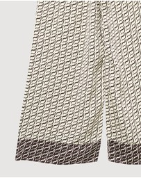 Revibe - Repaired Shona Joy Monogram Contrast Pants - AU 10