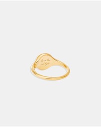 By Charlotte - Gold Live in Love Ring