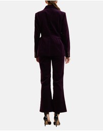 Cynthia Rowley - Velveteen Fitted Blazer