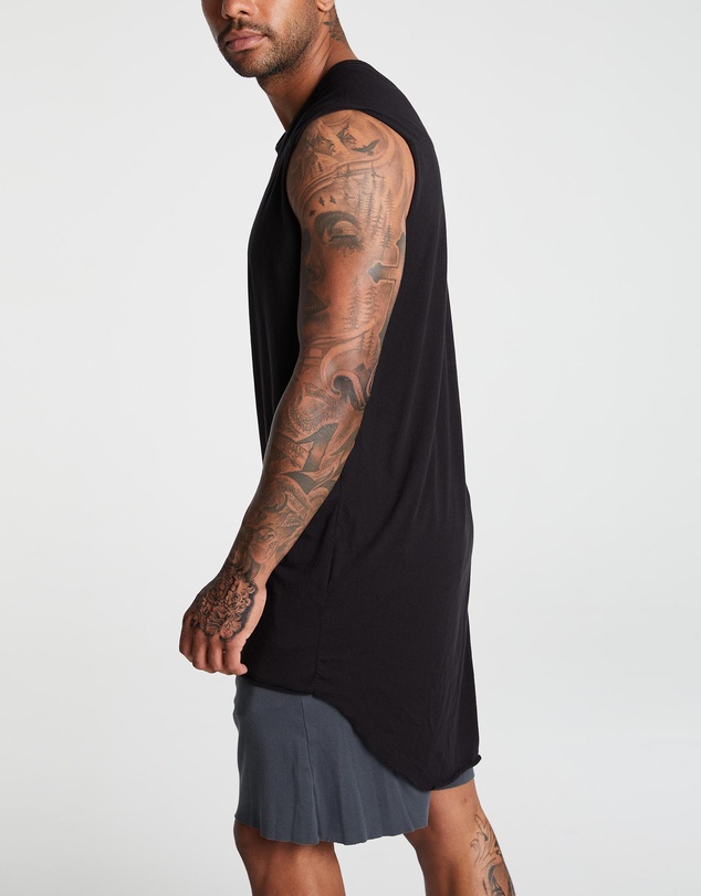 Surrounded By Ghosts - The Galena Rib Knit Tail Muscle T-Shirt