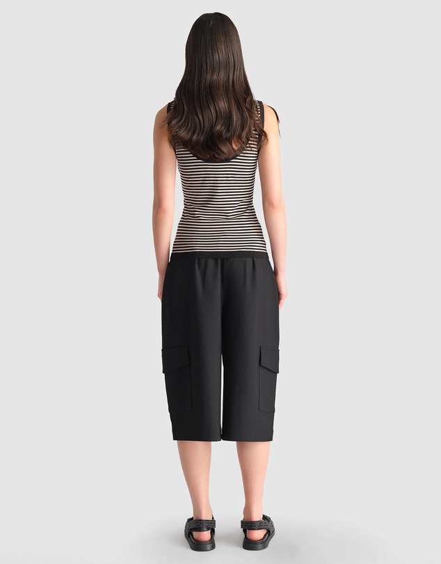 Decjuba - D-Luxe Stripe Knit Scoop Tank