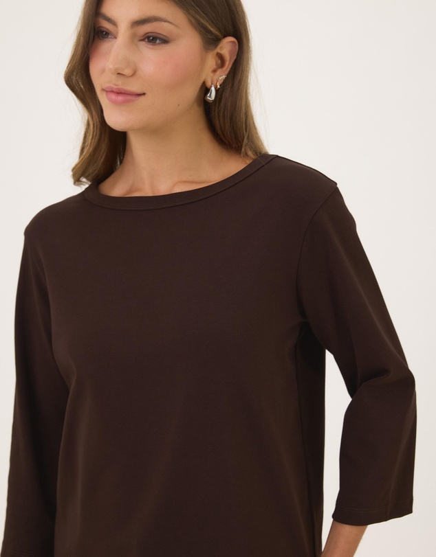 Atmos&Here - Cotton 3/4 Sleeve T-Shirt