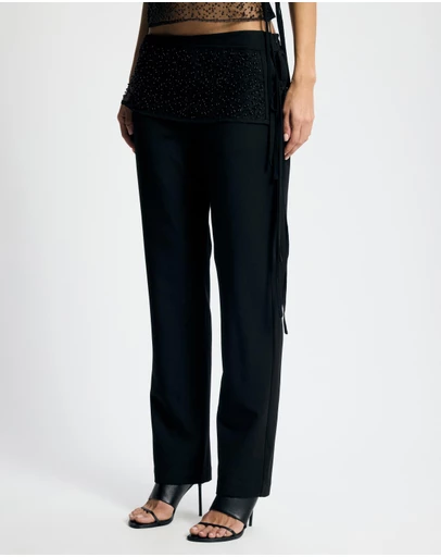 Lover - Amaryllis Beaded Belt Tailored Pants