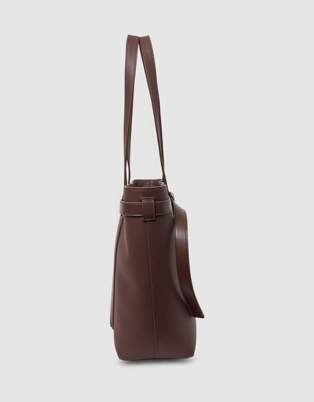 SABEN - Tabby Shoulder Bag Espresso + Bronze