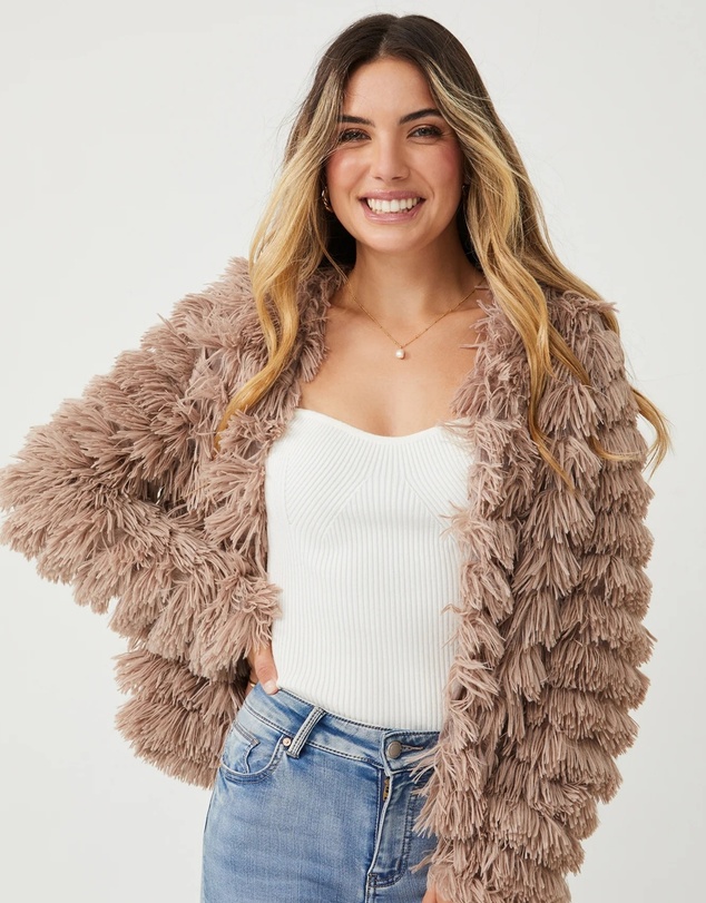 Esther & Co - Ophelle Jacket - Mocha