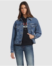 GUESS - GUESS JEANS Denim Trucker Jacket