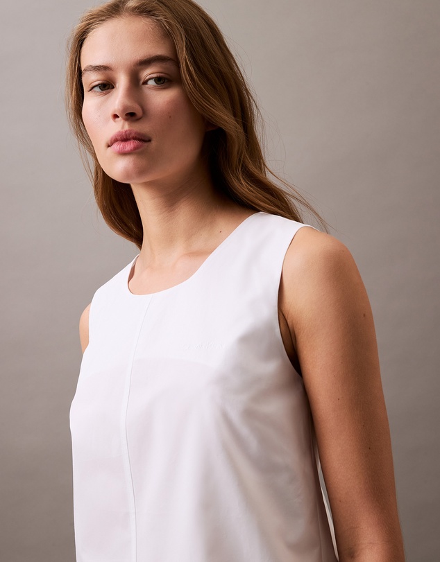 Calvin Klein Jeans - Cotton Poplin Sleeveless Mini Dress